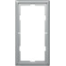 MERTEN Artec РАМКА 2 поста б/перегородки, СТАЛЬ, SD