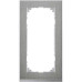 MERTEN M-Pure Decor РАМКА 2 поста б/перегородки, НЕРЖ.СТАЛЬ/АЛЮМИНИЙ, SM