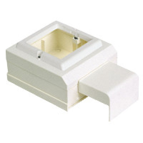 КОРОБКА НА 1 ПОСТ 45X45 Д/МИНИ-КАНАЛОВ КОРОБКА НА 1 ПОСТ 45X45 Д/МИНИ-КАНАЛОВ