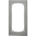 MERTEN M-Pure Decor РАМКА 2 поста б/перегородки, НЕРЖ.СТАЛЬ/АЛЮМИНИЙ, SM