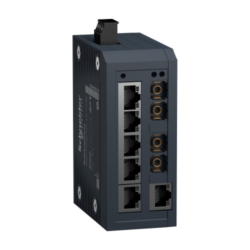 Коммутатор неуправл. Modicon, 6TX/2FX-MM