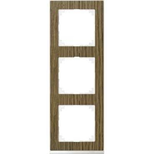 MERTEN M-Pure Decor РАМКА 3 поста, ДУБ/БЕЛЫЙ, SM
