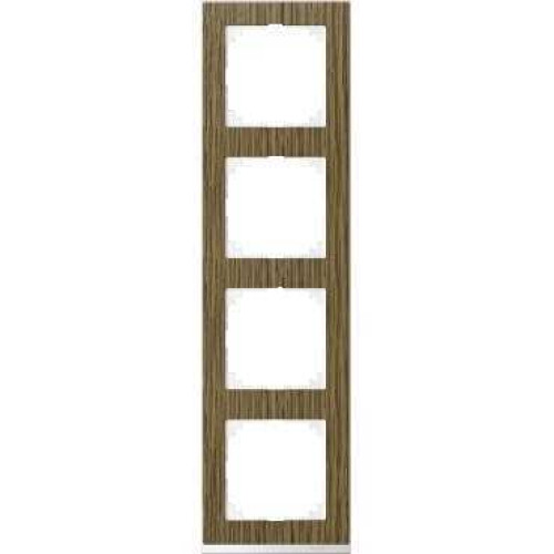 MERTEN M-Pure Decor РАМКА 4 поста, ДУБ/БЕЛЫЙ, SM