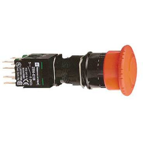 ТРИГГЕР АВАРИЙНОГО ОСТАНОВА 16ММ С ВОЗВРАТОМ С ПОВОРОТОМ