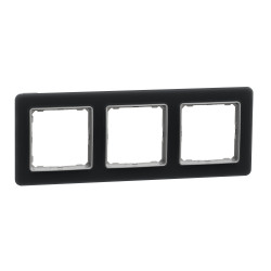 3-постовая РАМКА, универсальная, ДЫМЧАТОЕ СТЕКЛО