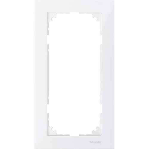 MERTEN M-Pure РАМКА 2 поста б/перегородки, ПОЛ.БЕЛЫЙ, SM