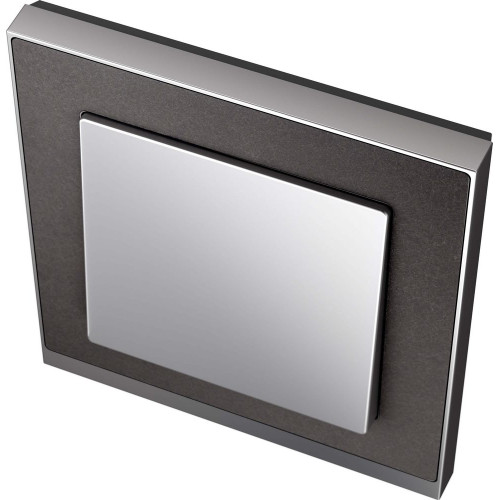MERTEN M-Pure Decor РАМКА 1 пост, СЛАНЕЦ/АЛЮМИНИЙ, SM