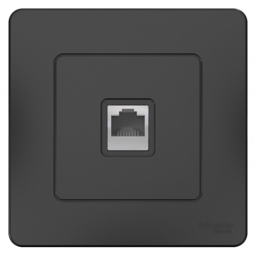 РОЗЕТКА С/У компьютерная RJ45,АНТРАЦИТ