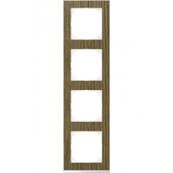 MERTEN M-Pure Decor РАМКА 4 поста, ДУБ/БЕЛЫЙ, SM