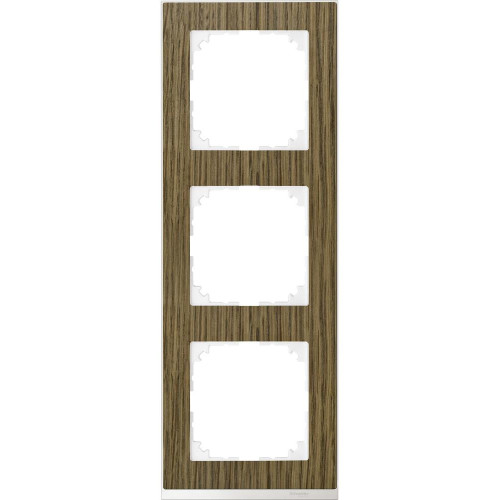 MERTEN M-Pure Decor РАМКА 3 поста, ДУБ/БЕЛЫЙ, SM