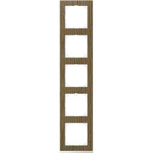 MERTEN M-Pure Decor РАМКА 5 постов, ДУБ/БЕЛЫЙ, SM