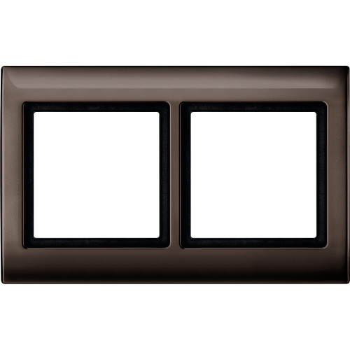 РАМКА 2 ПОСТА IP44, КОРИЧНЕВЫЙ