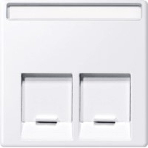 MERTEN ЦЕНТР.ПЛАТА д/розеток с разъемом RJ45 2 поста, АКТИВНЫЙ БЕЛЫЙ,SM