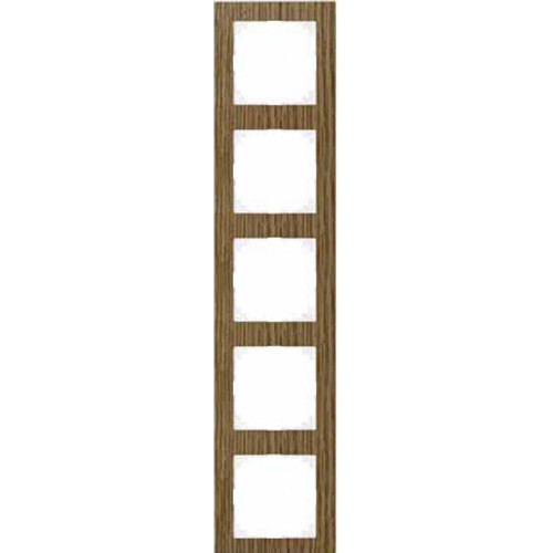 MERTEN M-Pure Decor РАМКА 5 постов, ДУБ/БЕЛЫЙ, SM