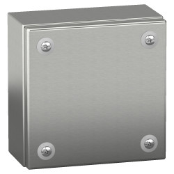 КЛЕММНАЯ КОРОБКА ЦЕЛЬНОМЕТАЛЛИЧЕСКАЯ IP66 SBX 150x150x80 НЕРЖАВЕЮЩАЯ СТАЛЬ