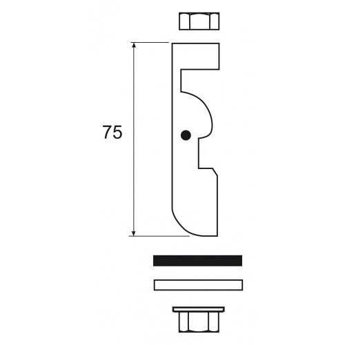 Крепление к потолку B48/M10 SS316L SchE