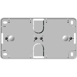 Коробка накладного монтажа 2 поста белый Wessen59