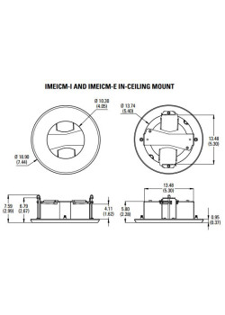 Крепление врезное для Sarix Enh+ внешн. Pelco IMEICM-E